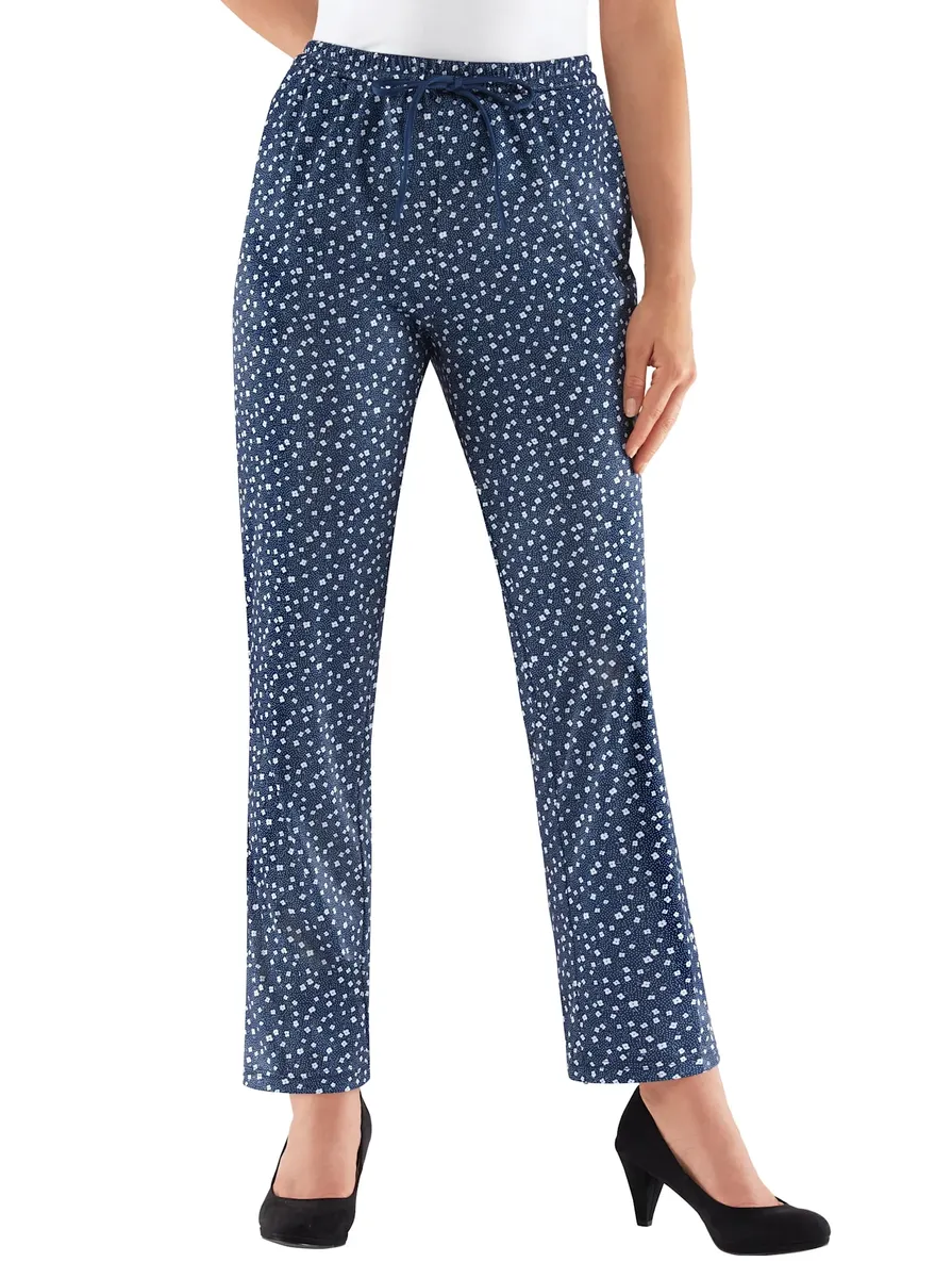 Трикотажные брюки Classic Basics, цвет Marine-Millefleurs 
Трикотажные брюки Classic Basics, цвет Marine-Millefleurs