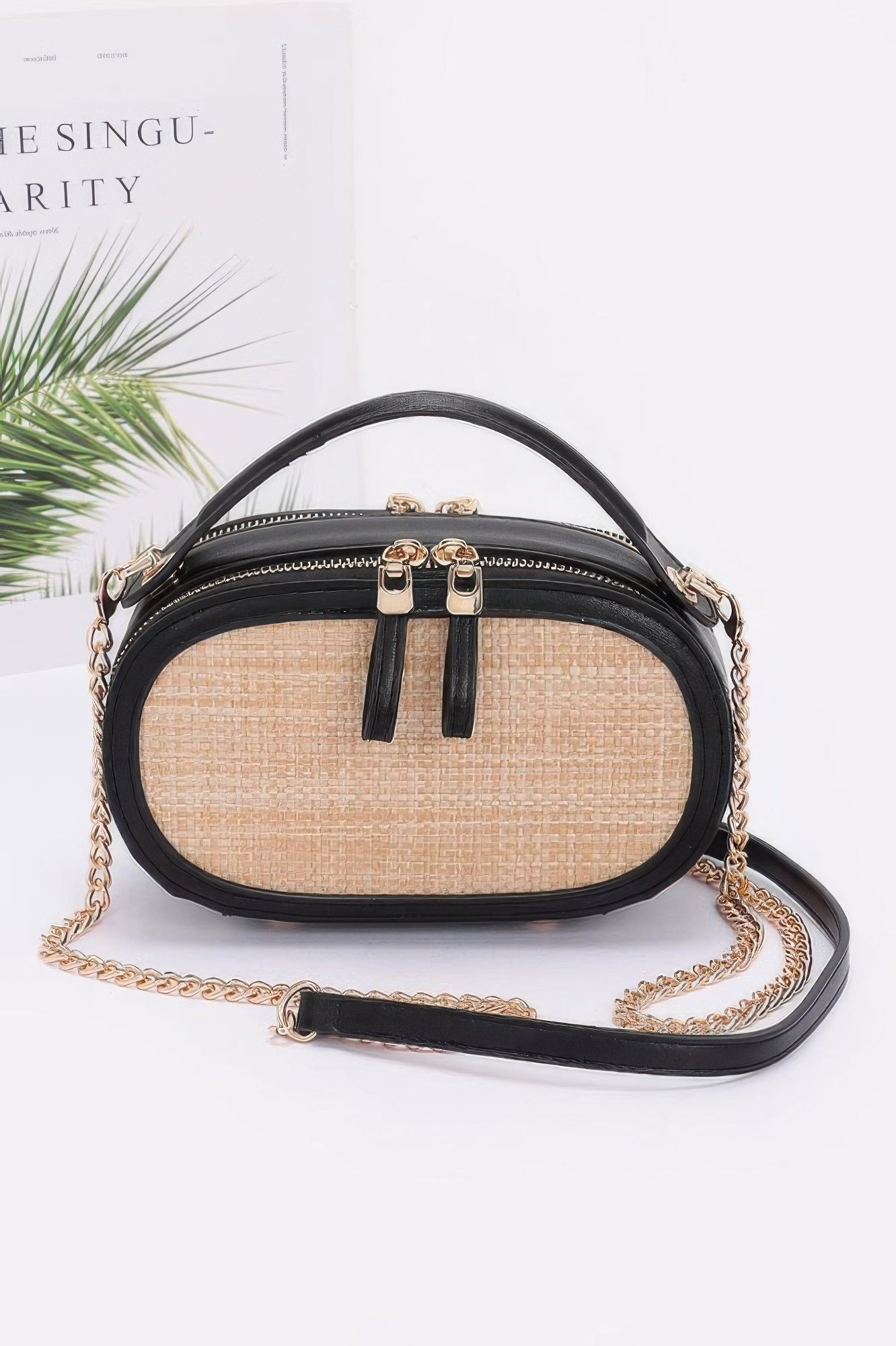 Искусственная соломенная боулинг-сумка FASHNZFAB, черный
Искусственная соломенная боулинг-сумка FASHNZFAB, черный