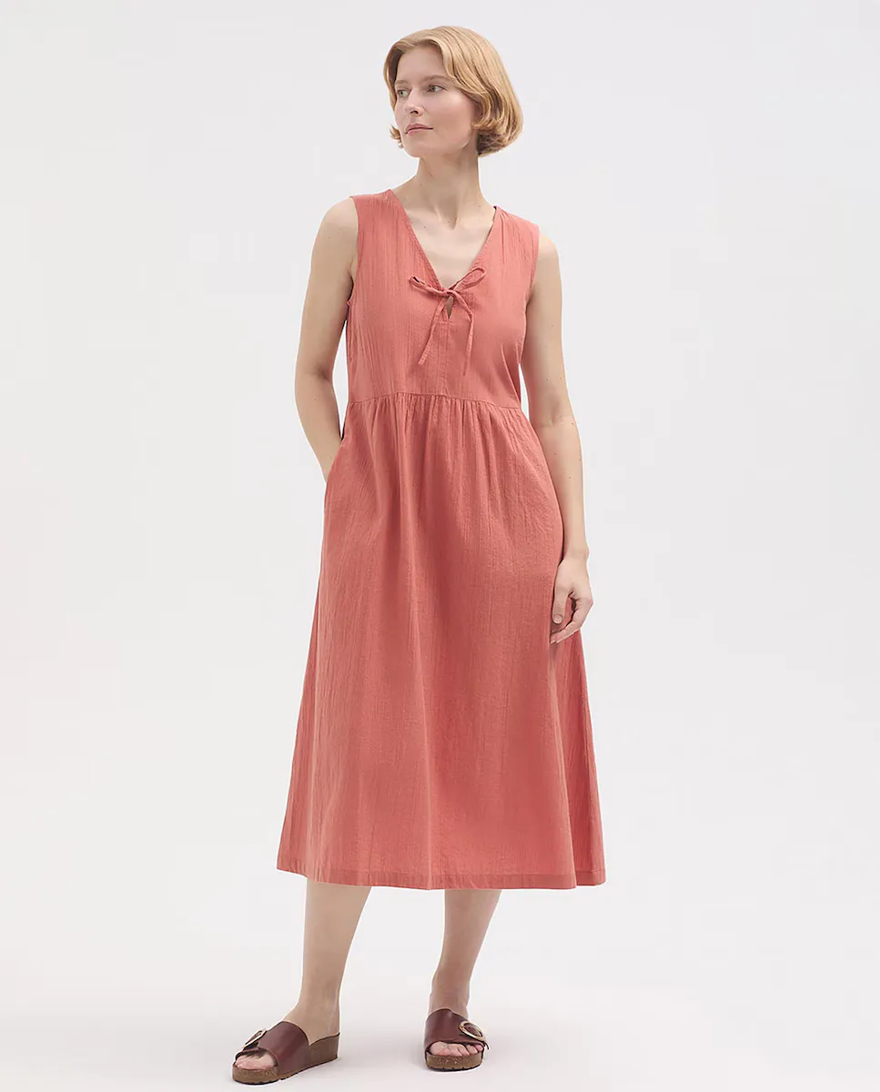 Хлопковое миди-платье с V-образным вырезом Nice Things, розовый
Хлопковое миди-платье с V-образным вырезом Nice Things, розовый