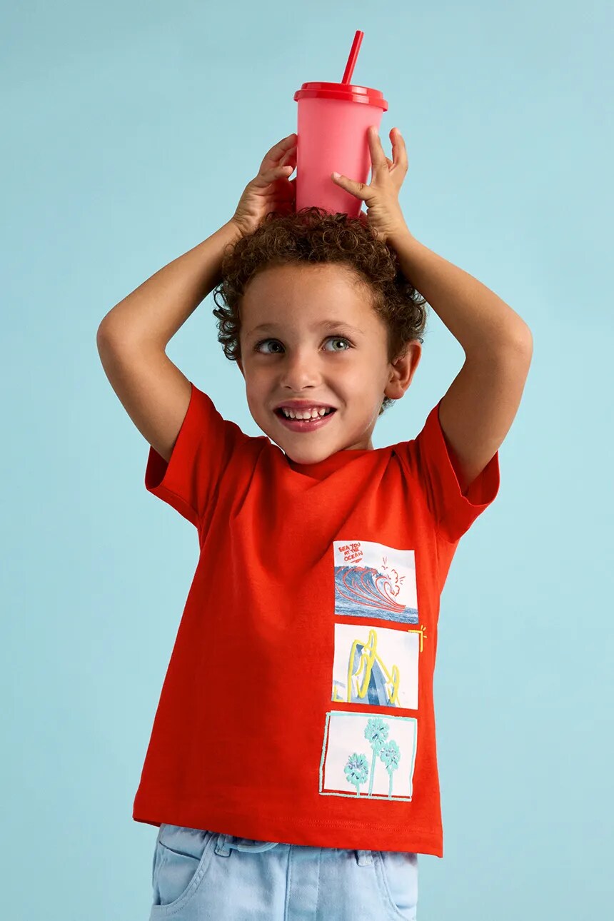 Футболка из хлопка для детей Mayoral, красный
Футболка из хлопка для детей Mayoral, красный