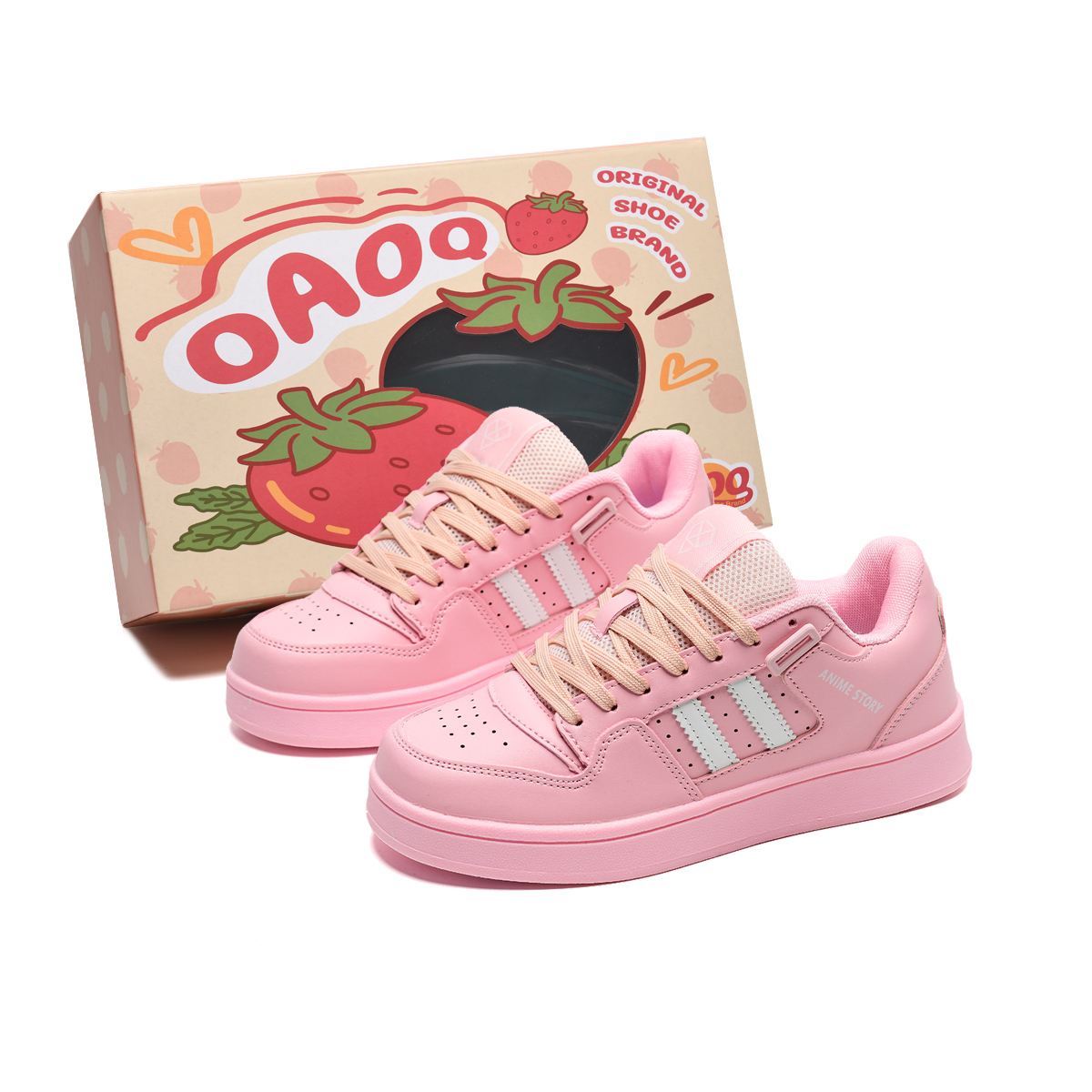 OAOQ Увеличение высоты амортизации устойчивые к истиранию легкие нескользящие низкие скейтборд кроссовки унисекс розовый белый, цвет Pink White 
OAOQ Увеличение высоты амортизации устойчивые к истиранию легкие нескользящие низкие скейтборд кроссовки унисекс розовый белый, цвет Pink White