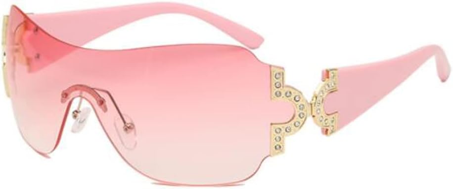 Солнцезащитные очки One Piece UV400 с защитой от ультрафиолета, без оправы, футуристические солнцезащитные очки обтекаемой формы, металлические солнцезащитные очки с бриллиантами PUB, Powder Frame Gradually Pink Flakes
Солнцезащитные очки One Piece UV400 с защитой от ультрафиолета, без оправы, футуристические солнцезащитные очки обтекаемой формы, металлические солнцезащитные очки с бриллиантами PUB, Powder Frame Gradually Pink Flakes