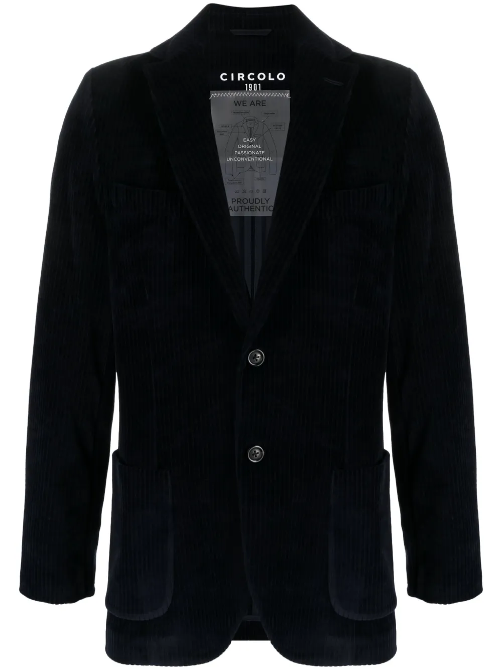 Вельветовый пиджак Circolo 1901, синий
Вельветовый пиджак Circolo 1901, синий