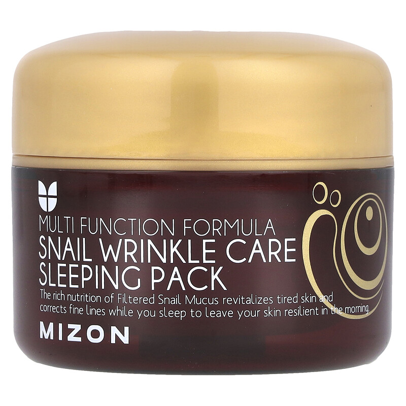 Mizon, Snail Wrinkle Care Sleeping Pack, ночная маска с муцином улитки против морщин, 80 мл (2,70 жидк. унции)
Mizon, Snail Wrinkle Care Sleeping Pack, ночная маска с муцином улитки против морщин, 80 мл (2,70 жидк. унции)