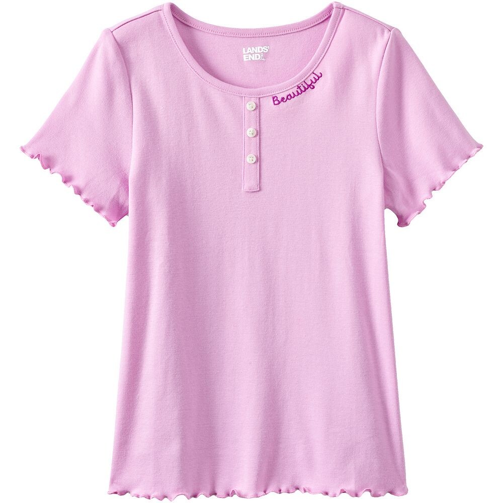 Футболка Henley в рубчик с короткими рукавами для девочек 2–16 лет Lands' End, цвет Lilac
Футболка Henley в рубчик с короткими рукавами для девочек 2–16 лет Lands' End, цвет Lilac