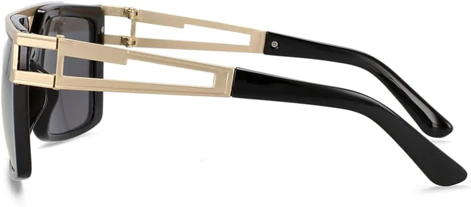 Мужские солнцезащитные очки в стиле ретро, прямоугольная оправа, большие дужки, защита от УФ-излучения UV400 для использования на открытом воздухе HDUBFY, Clear
Мужские солнцезащитные очки в стиле ретро, прямоугольная оправа, большие дужки, защита от УФ-излучения UV400 для использования на открытом воздухе HDUBFY, Clear