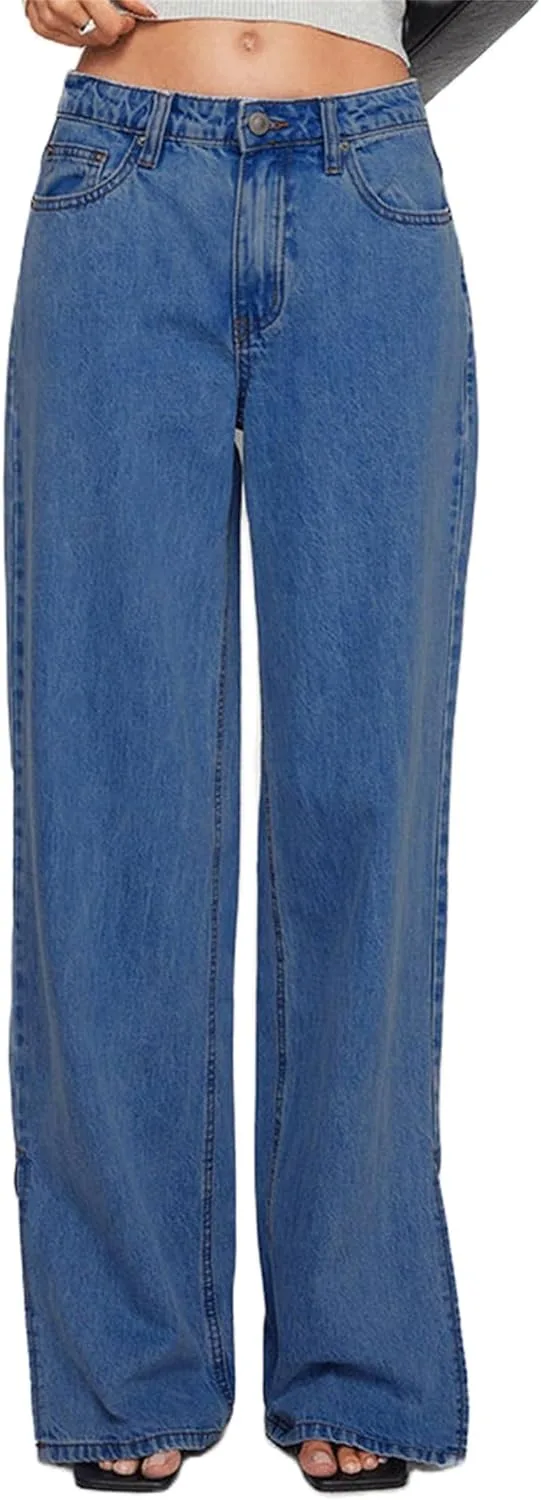 Женские джинсы Y2K с низкой посадкой, широкие, с разрезами Owl's-Yard
Женские джинсы Y2K с низкой посадкой, широкие, с разрезами Owl's-Yard