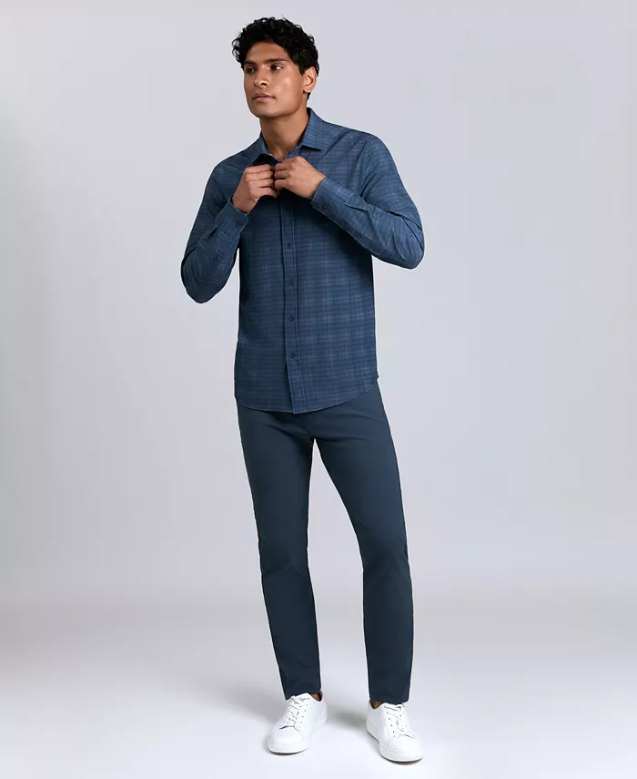 Мужская облегающая рубашка Performance Kenneth Cole, синий
Мужская облегающая рубашка Performance Kenneth Cole, синий