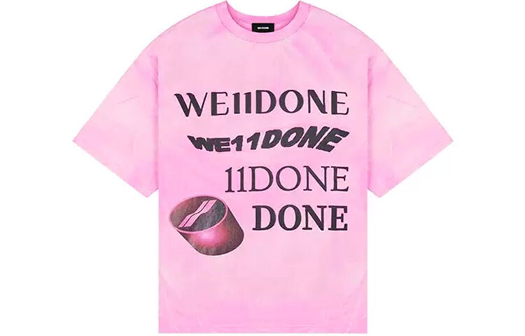 Футболка унисекс розовая We11Done, розовый
Футболка унисекс розовая We11Done, розовый