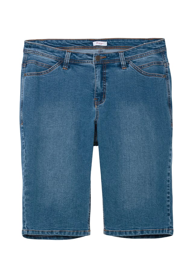 Узкие джинсовые шорты-бермуды пышного кроя Verena Sheego, синий
Узкие джинсовые шорты-бермуды пышного кроя Verena Sheego, синий