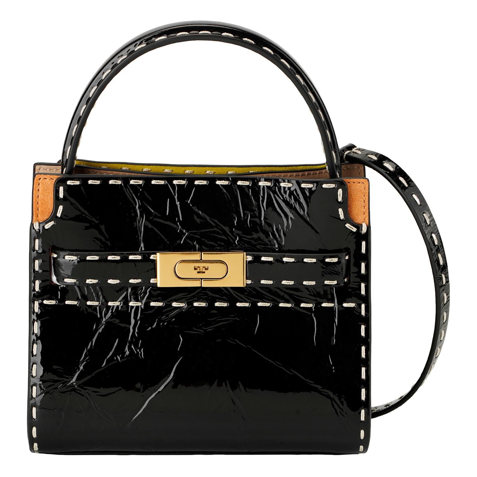 Сумка Lee Radziwill из лаковой кожи с отделкой из замши и кожи, женская черная наплечная сумка через плечо TORY BURCH
Сумка Lee Radziwill из лаковой кожи с отделкой из замши и кожи, женская черная наплечная сумка через плечо TORY BURCH