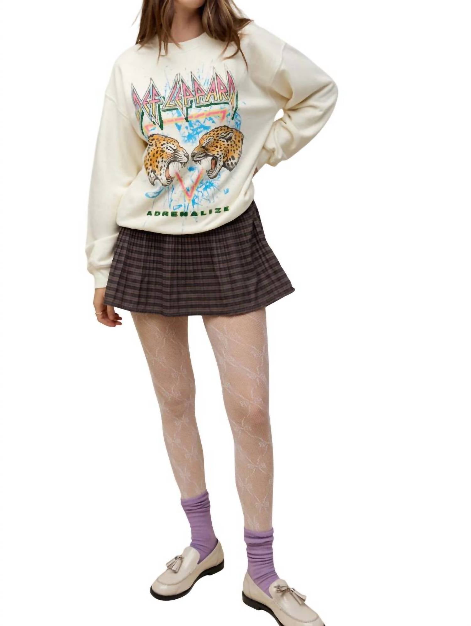 Def Leppard Adrenalize Bf Crew Длинный рукав свитер в винтажном стиле Stone DAYDREAMER, цвет stone vintage 
Def Leppard Adrenalize Bf Crew Длинный рукав свитер в винтажном стиле Stone DAYDREAMER, цвет stone vintage