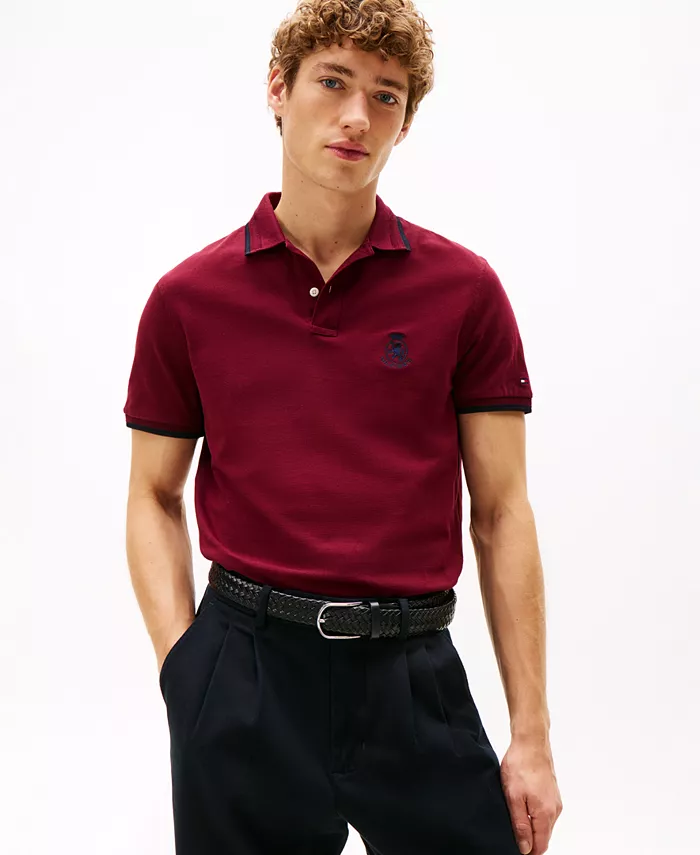 Мужская сезонная поло с вышитым гербом Regular Fit и контрастной отделкой Tommy Hilfiger, красный
Мужская сезонная поло с вышитым гербом Regular Fit и контрастной отделкой Tommy Hilfiger, красный