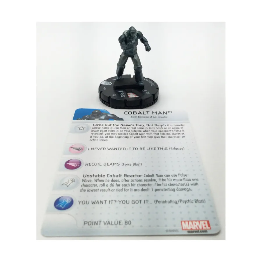 Кобальтовый человек #039 (R), Marvel HeroClix - Civil War Organized Play - Singles
Кобальтовый человек #039 (R), Marvel HeroClix - Civil War Organized Play - Singles