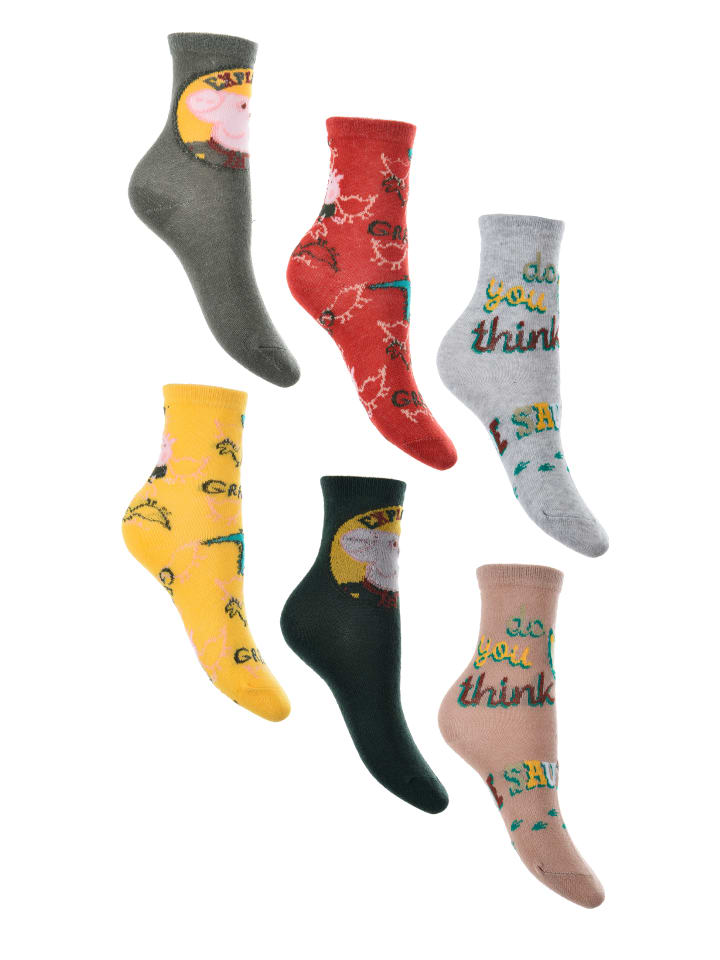 Носки Peppa Pig, разноцветный
Носки Peppa Pig, разноцветный