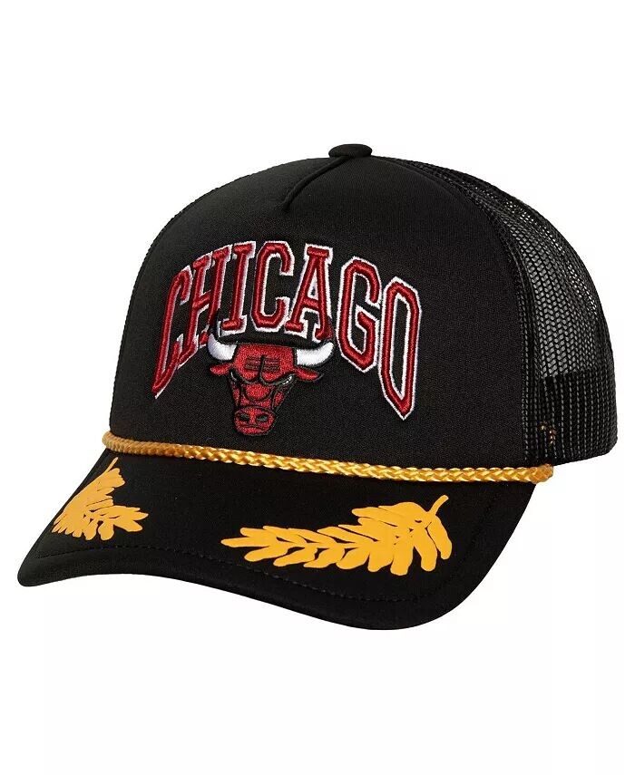 Мужская черная кепка Chicago Bulls из твердой древесины с сусальным золотом и сетчатой кепкой Trucker Snapback Mitchell & Ness
Мужская черная кепка Chicago Bulls из твердой древесины с сусальным золотом и сетчатой кепкой Trucker Snapback Mitchell & Ness
