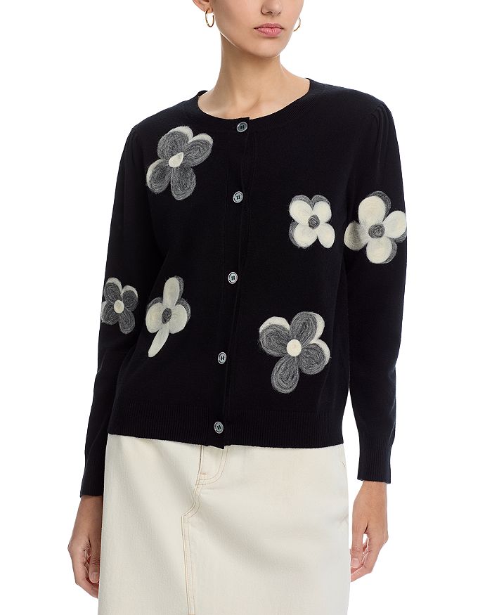 Кардиган с вышивкой цветов Sioni, черный
Кардиган с вышивкой цветов Sioni, черный