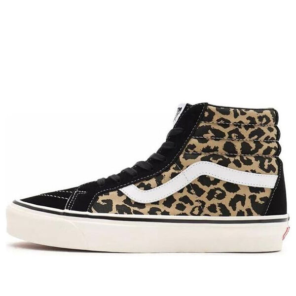 Кроссовки sk8-hi 38 dx 'anaheim factory - leopard' Vans, черный 
Кроссовки sk8-hi 38 dx 'anaheim factory - leopard' Vans, черный