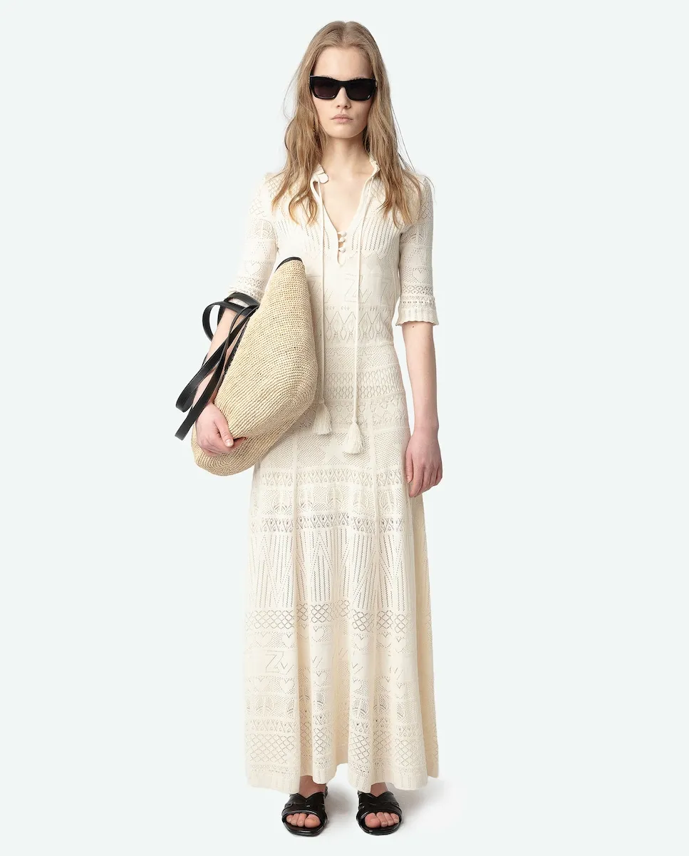 Длинное платье Memphis с короткими рукавами Zadig & Voltaire, белый
Длинное платье Memphis с короткими рукавами Zadig & Voltaire, белый