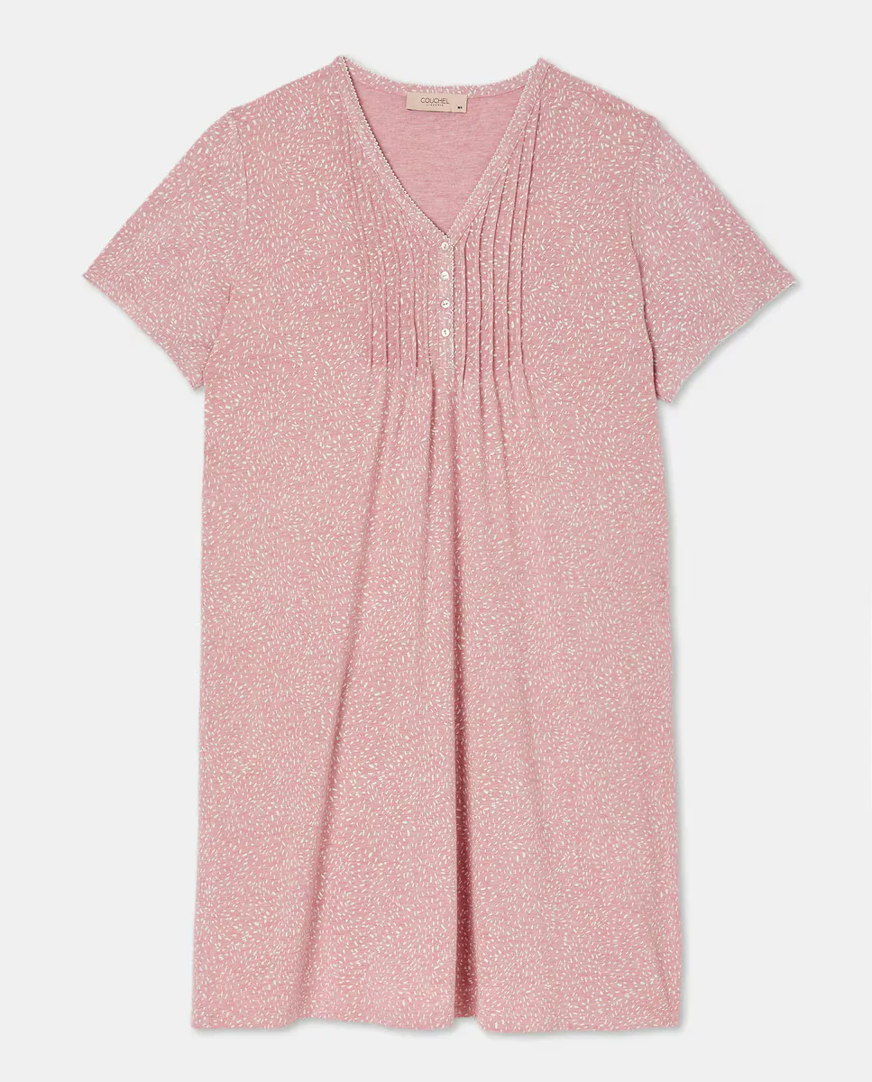Ночная сорочка с принтом, V-образным вырезом и пуговицами Couchel, цвет 200 Rosa
Ночная сорочка с принтом, V-образным вырезом и пуговицами Couchel, цвет 200 Rosa