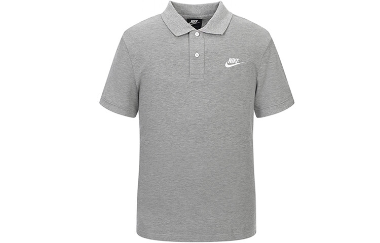 Рубашка поло мужская серая Nike, серый 
Рубашка поло мужская серая Nike, серый