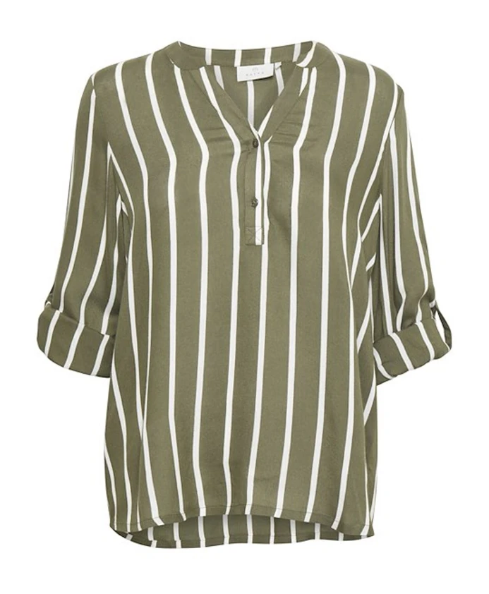 Полосатая блузка с длинными рукавами Kaffe, зеленый
Полосатая блузка с длинными рукавами Kaffe, зеленый