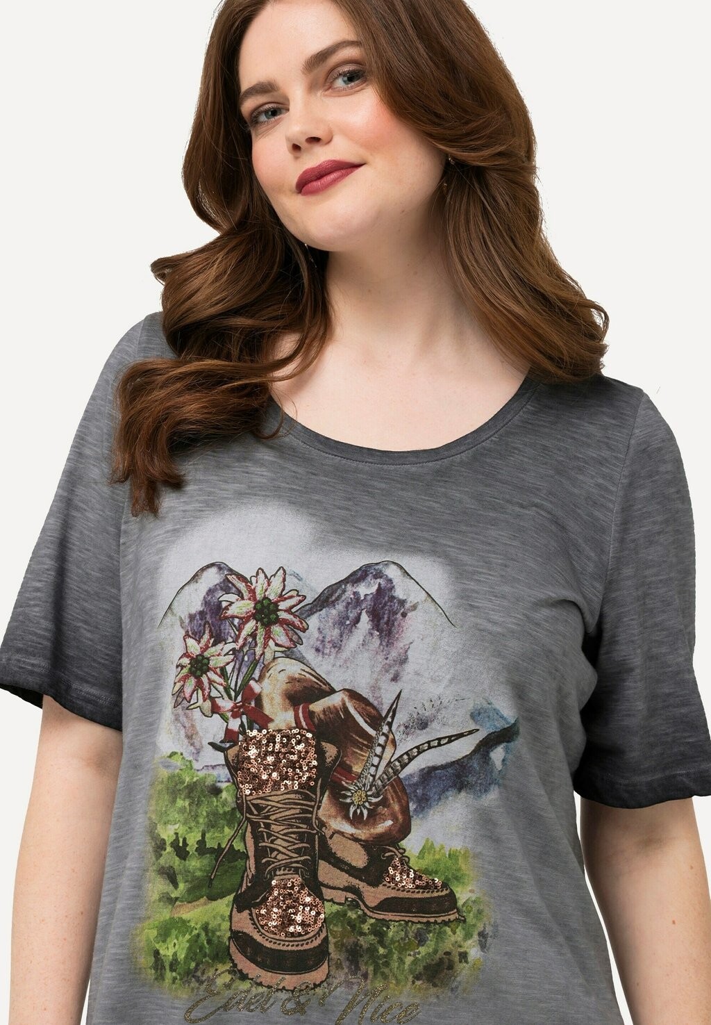 Футболка с принтом STIEFEL, CLASSIC RUNDHALS, HALBARM Ulla Popken, черный
Футболка с принтом STIEFEL, CLASSIC RUNDHALS, HALBARM Ulla Popken, черный