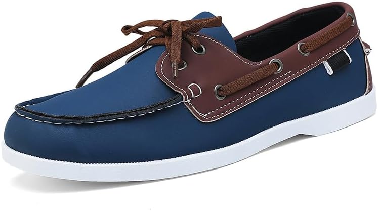 Мужские лоферы - классические повседневные туфли на шнуровке, лодочные туфли с круглым носком, резиновая подошва, верх из ПУ, ретро-стиль для весны/лета/осени Hhhchpm, синий
Мужские лоферы - классические повседневные туфли на шнуровке, лодочные туфли с круглым носком, резиновая подошва, верх из ПУ, ретро-стиль для весны/лета/осени Hhhchpm, синий