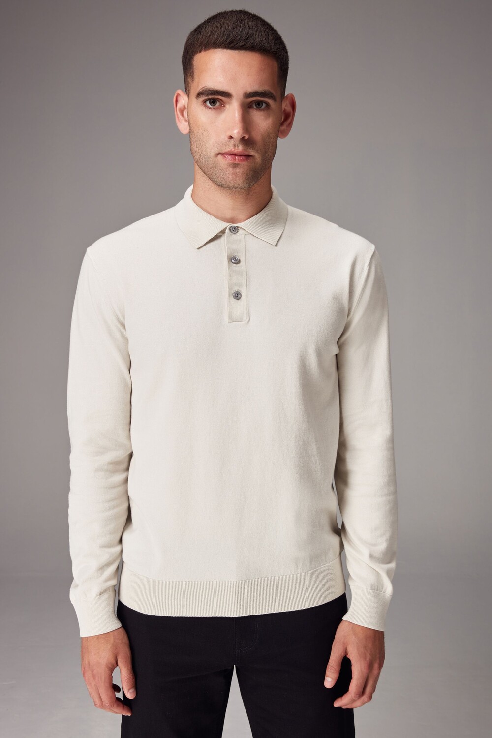 Трикотажная рубашка поло с длинным рукавом Next, белый
Трикотажная рубашка поло с длинным рукавом Next, белый