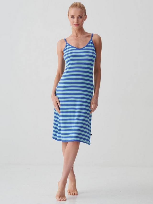 Кремовое бамбуковое ночное платье на бретелях British Boxers, Crystal Blue
Кремовое бамбуковое ночное платье на бретелях British Boxers, Crystal Blue