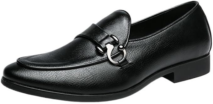 Мужские классические кожаные лоферы, деловая кожаная обувь, без застежек, нескользящая и износостойкая, для повседневной носки, вечеринок, свадеб Zestrelax, черный
Мужские классические кожаные лоферы, деловая кожаная обувь, без застежек, нескользящая и износостойкая, для повседневной носки, вечеринок, свадеб Zestrelax, черный