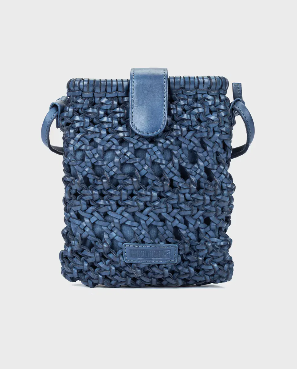 Кожаная сумка для мобильного телефона с синей застежкой на кнопки Pikolinos, синий
Кожаная сумка для мобильного телефона с синей застежкой на кнопки Pikolinos, синий