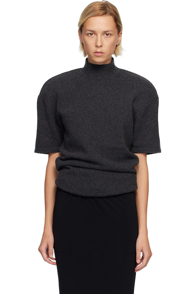 Jacquemus Серый вязаный топ "Кастанья"
Jacquemus Серый вязаный топ "Кастанья"