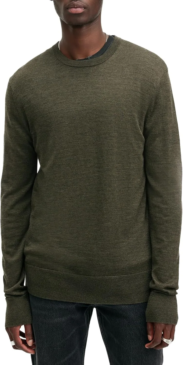 Allsaints мужской свитер с круглым вырезом из мериносовой шерсти
Allsaints мужской свитер с круглым вырезом из мериносовой шерсти