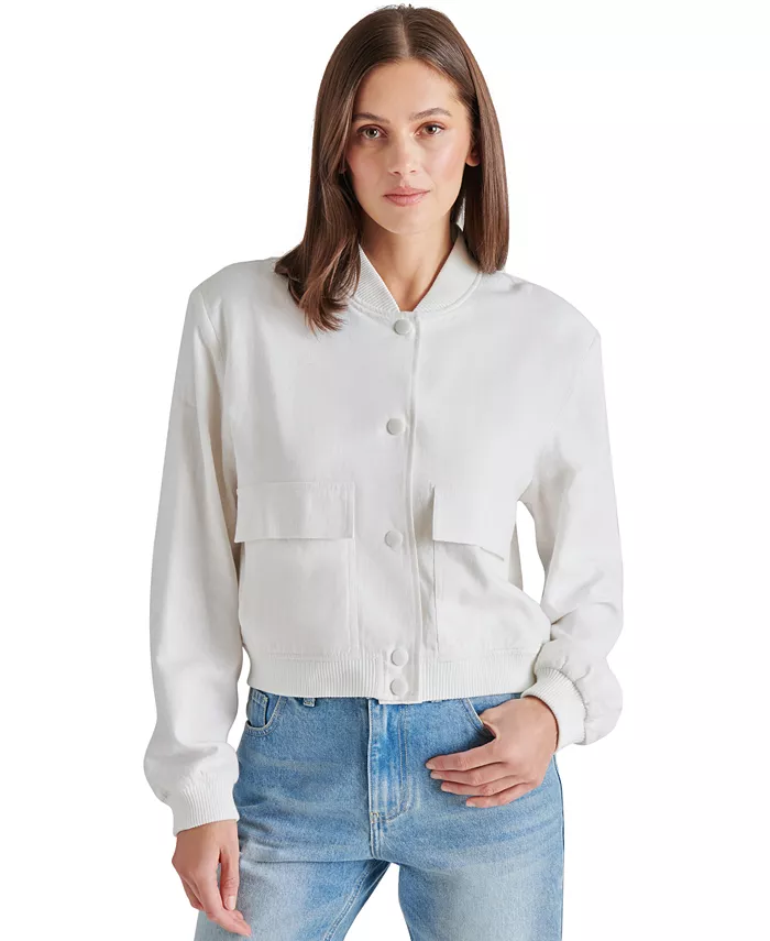 Женская куртка-бомбер Ardine из смесовой льняной ткани Steve Madden, белый
Женская куртка-бомбер Ardine из смесовой льняной ткани Steve Madden, белый