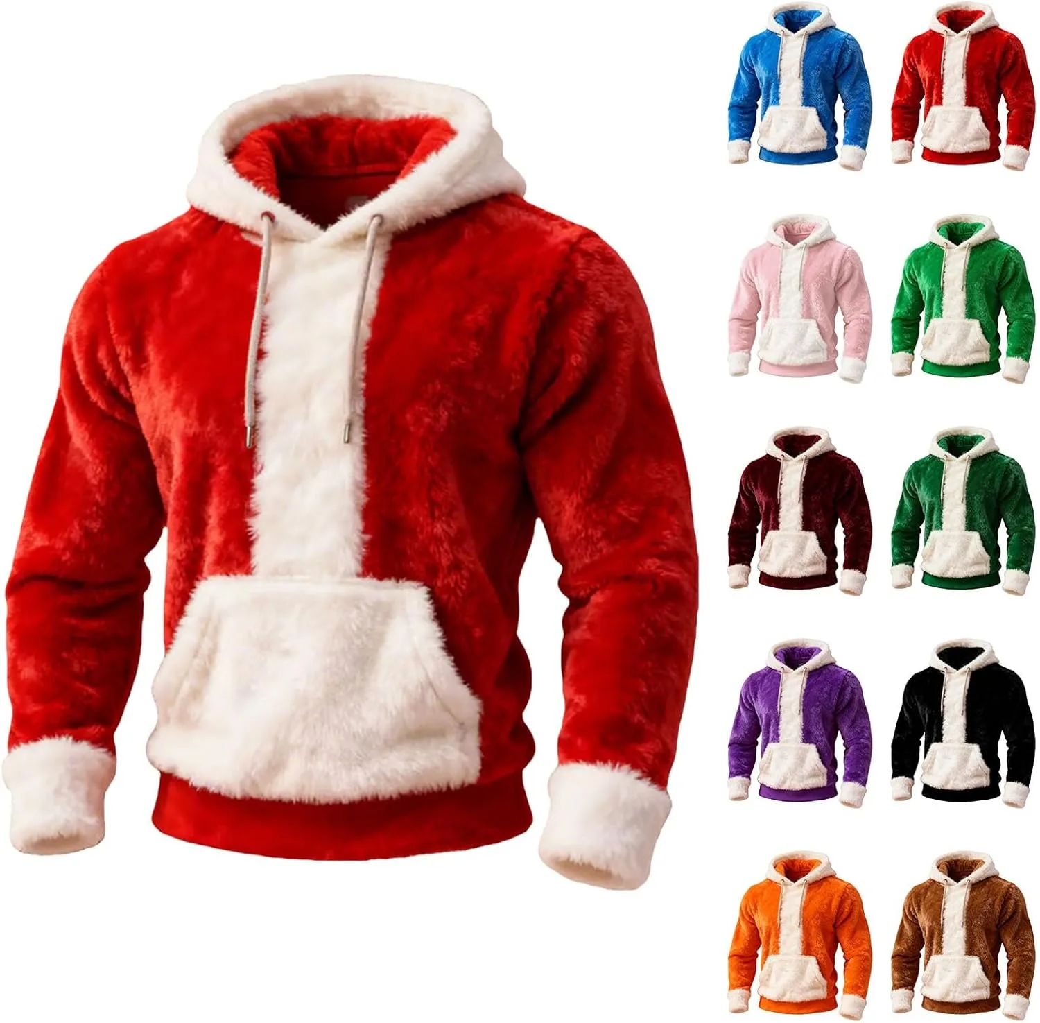 Мужская толстовка с капюшоном CRNTCEM, флисовая, в рождественском цвете
Мужская толстовка с капюшоном CRNTCEM, флисовая, в рождественском цвете