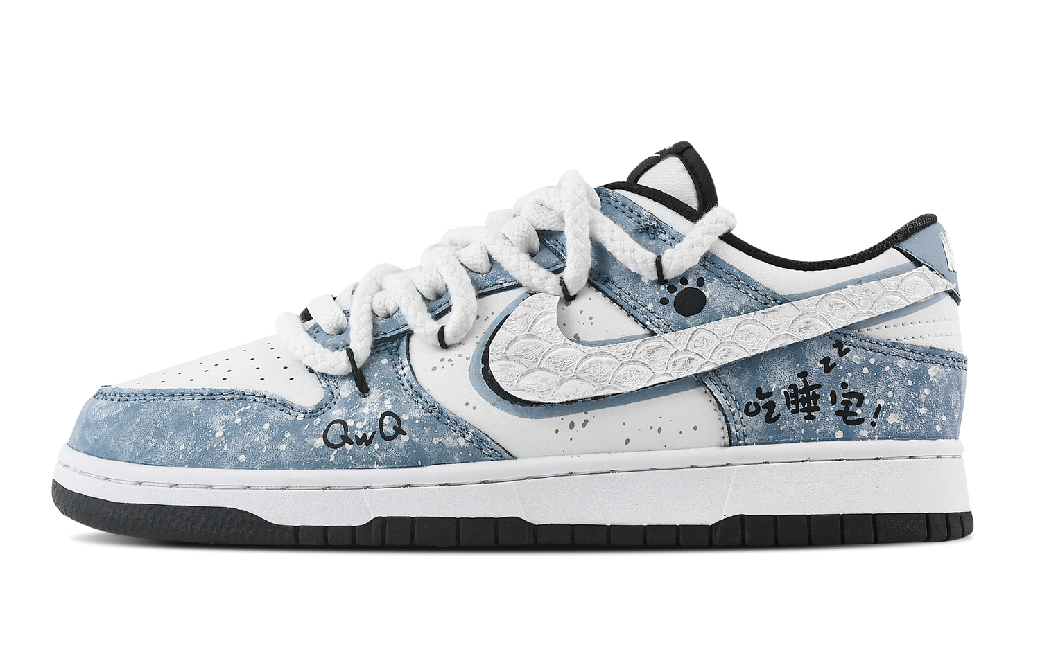 Nike Данк Хаус Кэт Джорнал нескользящие износостойкие низкие скейтборд кроссовки унисекс синий белый, цвет Blue White
Nike Данк Хаус Кэт Джорнал нескользящие износостойкие низкие скейтборд кроссовки унисекс синий белый, цвет Blue White