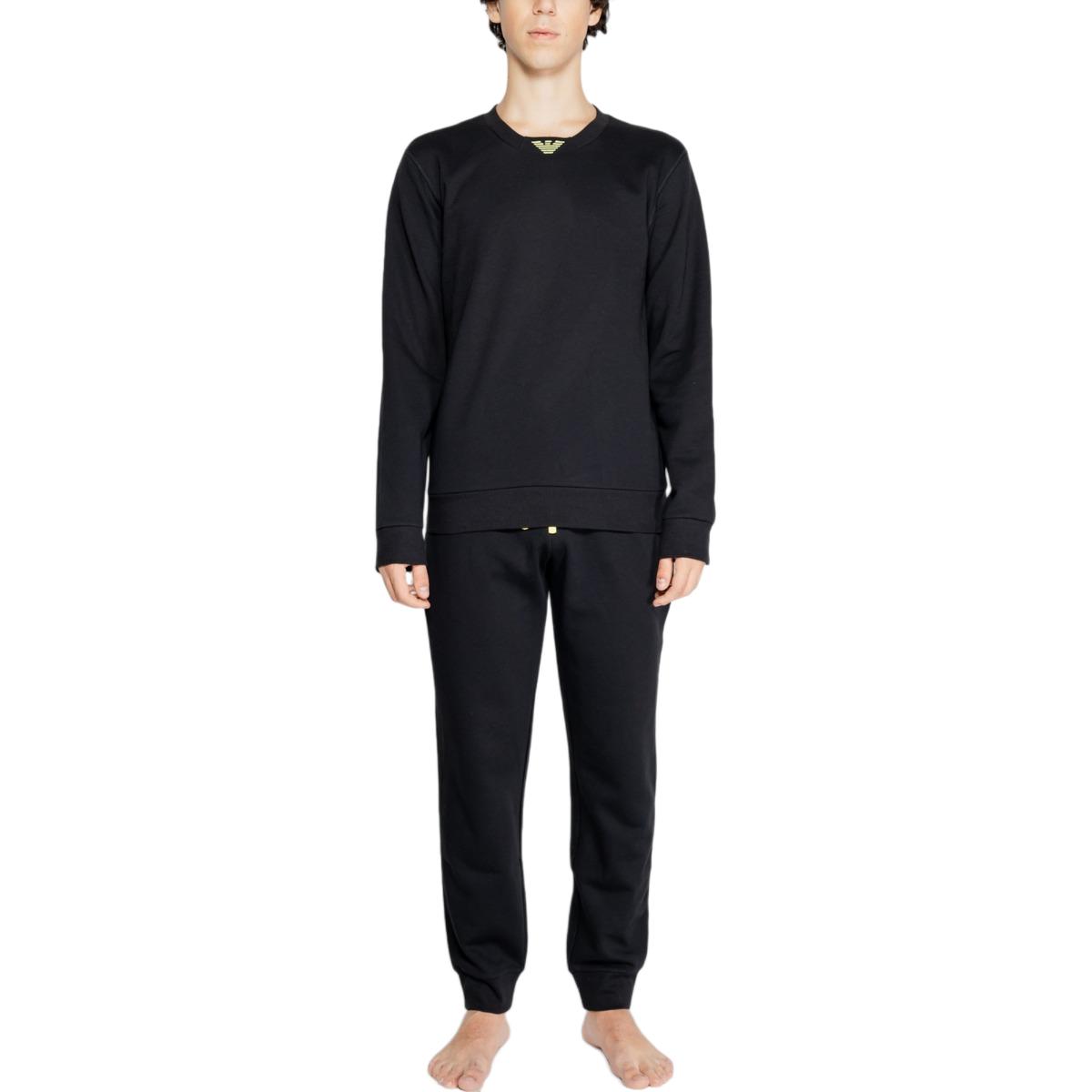 Спортивный костюм с вышитым логотипом EMPORIO ARMANI, черный
Спортивный костюм с вышитым логотипом EMPORIO ARMANI, черный