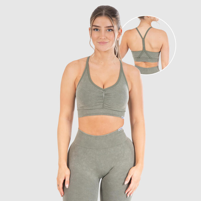 Спортивный бюстгальтер Smilodox, оливково-зеленый
Спортивный бюстгальтер Smilodox, оливково-зеленый