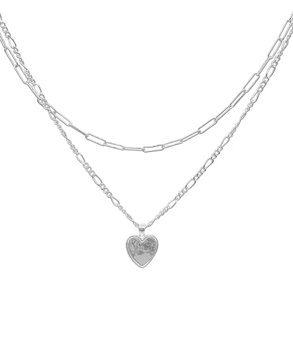 Серебряная цепочка с сердечком в форме скрепки и Фигаро Adornia, silver
Серебряная цепочка с сердечком в форме скрепки и Фигаро Adornia, silver