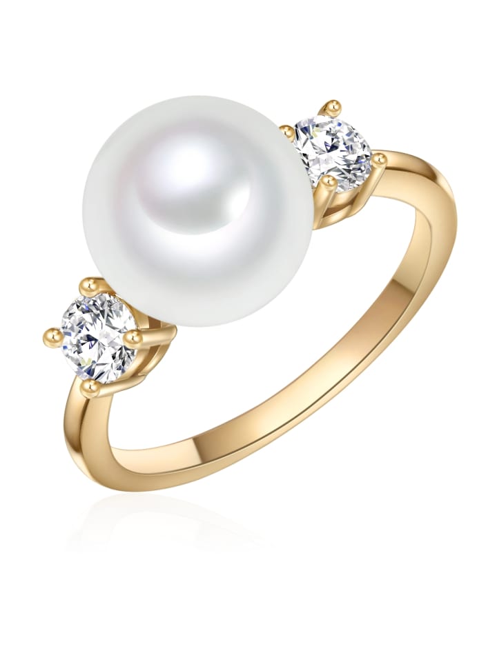 Lulu & Jane Жемчужное кольцо, латунь, кубический цирконий, жемчужина в оправе из желтого золота
Lulu & Jane Жемчужное кольцо, латунь, кубический цирконий, жемчужина в оправе из желтого золота