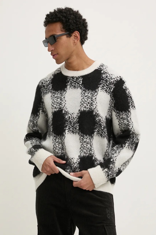 Свитер с добавлением шерсти Hugo, черный
Свитер с добавлением шерсти Hugo, черный