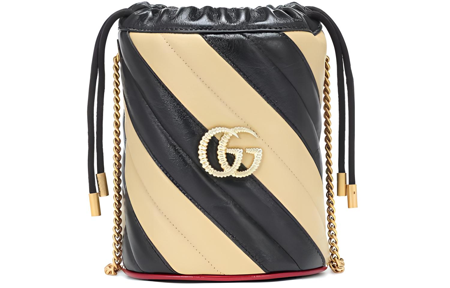 Сумка GG Marmont кожаная ведерко через плечо кроссбоди мини женская черная бежевая GUCCI
Сумка GG Marmont кожаная ведерко через плечо кроссбоди мини женская черная бежевая GUCCI