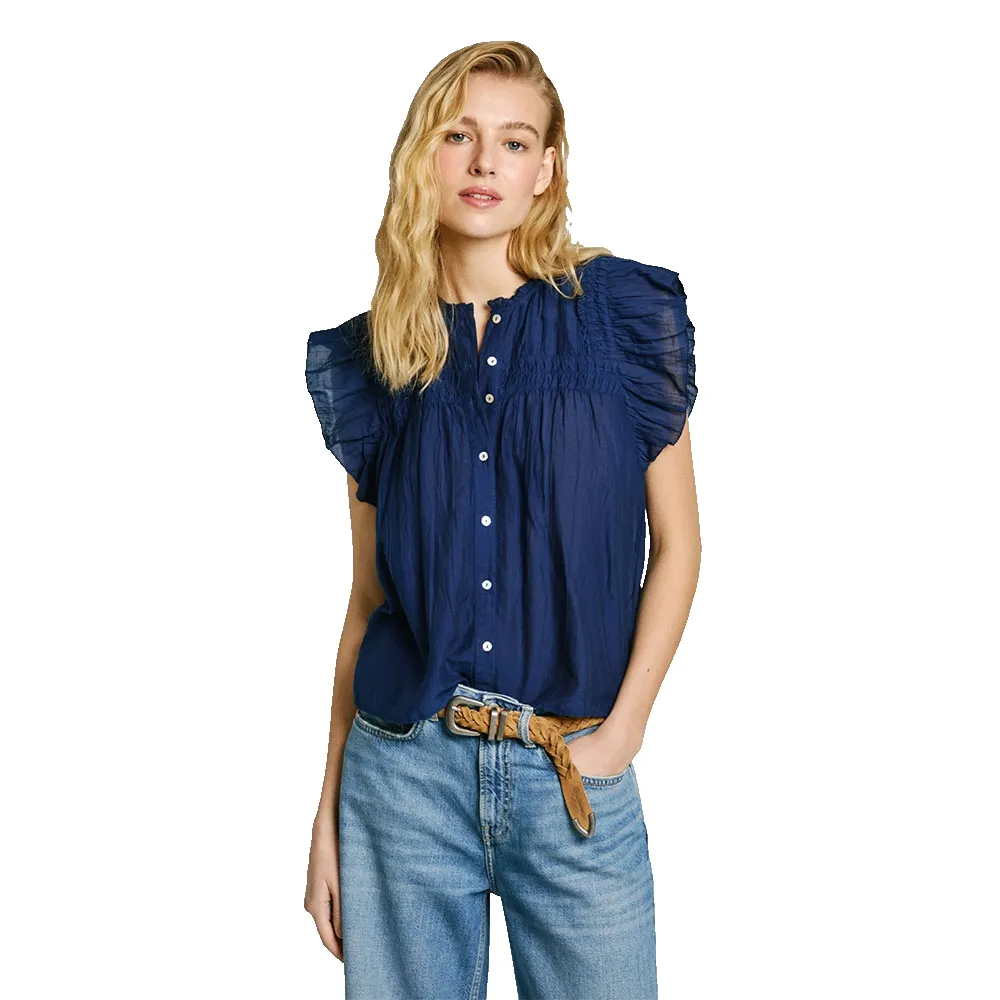 Рубашка с коротким рукавом Pepe Jeans Diallo, синий
Рубашка с коротким рукавом Pepe Jeans Diallo, синий