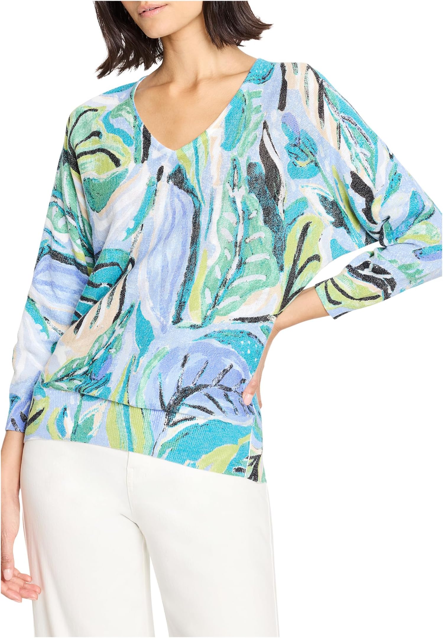 Свитер NIC+ZOE Island Beat Cotton Slub Sweater, Blue Multi
Свитер NIC+ZOE Island Beat Cotton Slub Sweater, Blue Multi