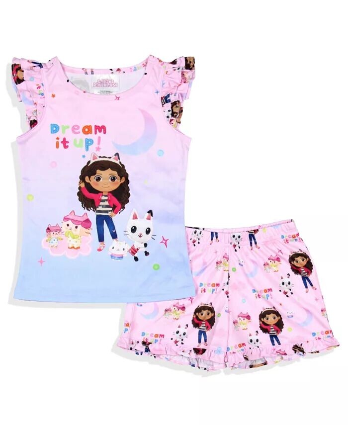 Пижамный комплект для сна для девочек Dream It Up, шорты для сна Gabby'S Dollhouse, розовый
Пижамный комплект для сна для девочек Dream It Up, шорты для сна Gabby'S Dollhouse, розовый