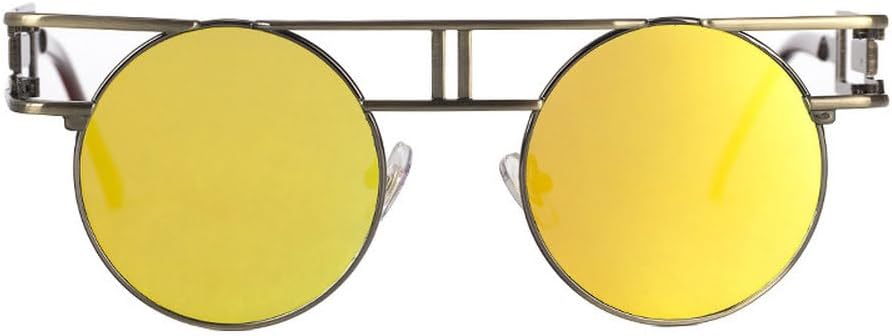 Круглые солнцезащитные очки из сплава для женщин и мужчин, модные, в крупной оправе, зеркальные, женские, в стиле стимпанк, с защитой от УФ-излучения UV400 TKKTLLT, C11bronze-goldmirror
Круглые солнцезащитные очки из сплава для женщин и мужчин, модные, в крупной оправе, зеркальные, женские, в стиле стимпанк, с защитой от УФ-излучения UV400 TKKTLLT, C11bronze-goldmirror