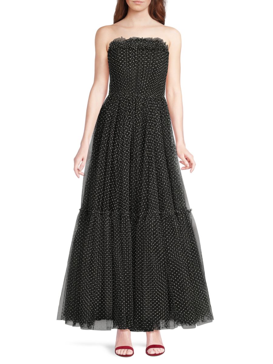 Платье без бретелек из тюля в горошек Zac Posen, цвет Black Polka Dot
Платье без бретелек из тюля в горошек Zac Posen, цвет Black Polka Dot