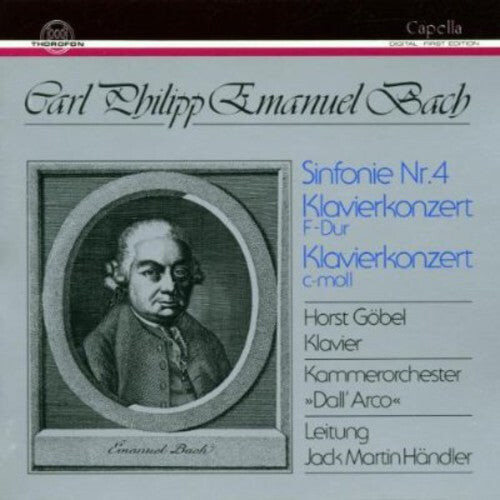 CD диск Bach / Gobel / Dealer: Sym No 4 / Harpsichord Ctos
CD диск Bach / Gobel / Dealer: Sym No 4 / Harpsichord Ctos