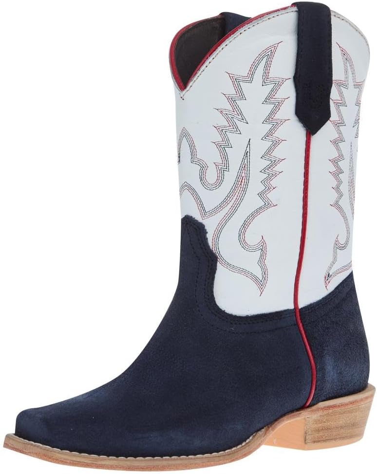 Детские ботинки R Youth Navy Rough Out с белым зимним голенищем и острым носком R. Watson Boots
Детские ботинки R Youth Navy Rough Out с белым зимним голенищем и острым носком R. Watson Boots